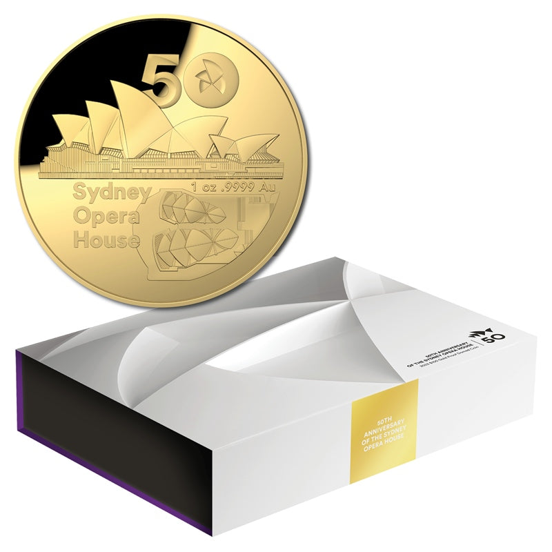 $100 2023 Sydney Opera House 50th Anniversary - Domed Gold Proof
