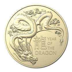 $1 2024 Year of the Dragon 2 Coin Set UNC