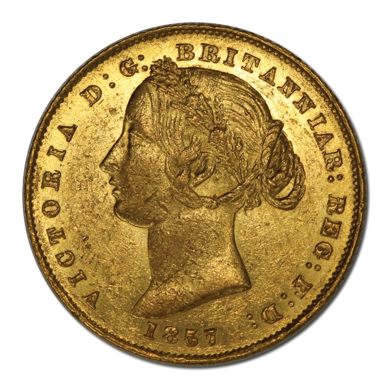 1857 Sydney Mint Type II Gold Sovereign EF