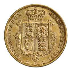 1885 Melbourne Gold Half Sovereign EF