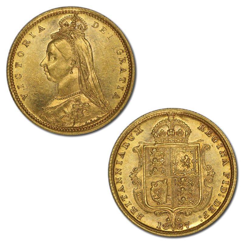 1887 Sydney Jubilee Gold Half Sovereign UNC/nUNC