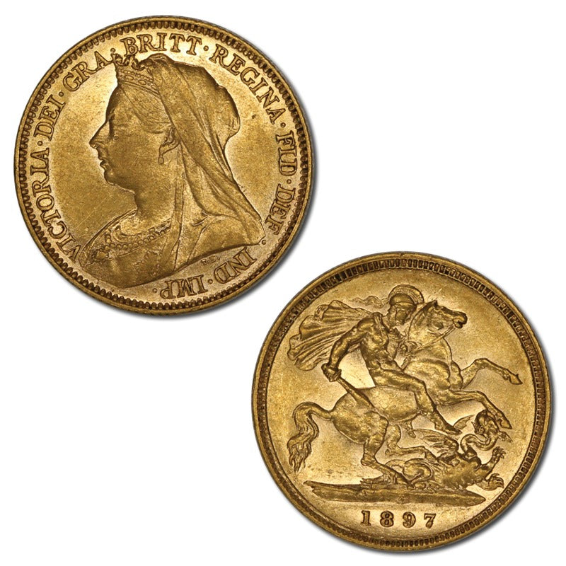 1897 Sydney Gold Half Sovereign EF+