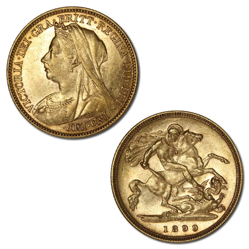 1899 Melbourne Gold Half Sovereign nEF