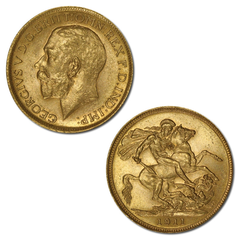 1911 Sydney Gold Sovereign Lustrous nUNC/UNC