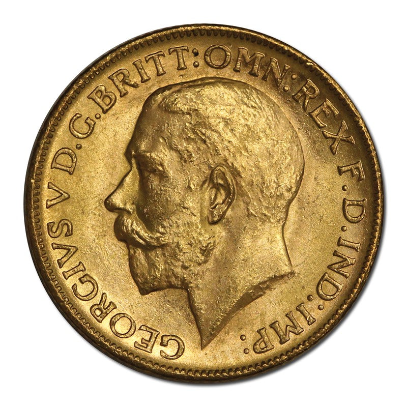 1913 Melbourne Gold Sovereign Lustrous UNC