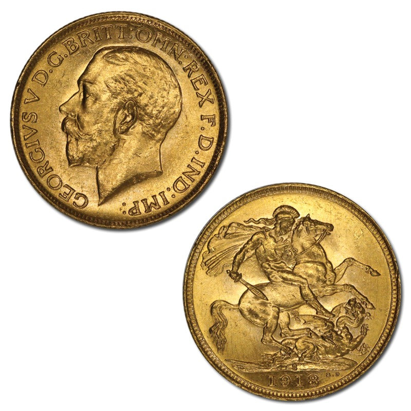 1918 Sydney Gold Sovereign Lustrous UNC