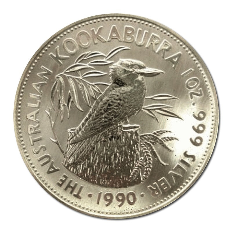 1990 Kookaburra 1oz Silver UNC