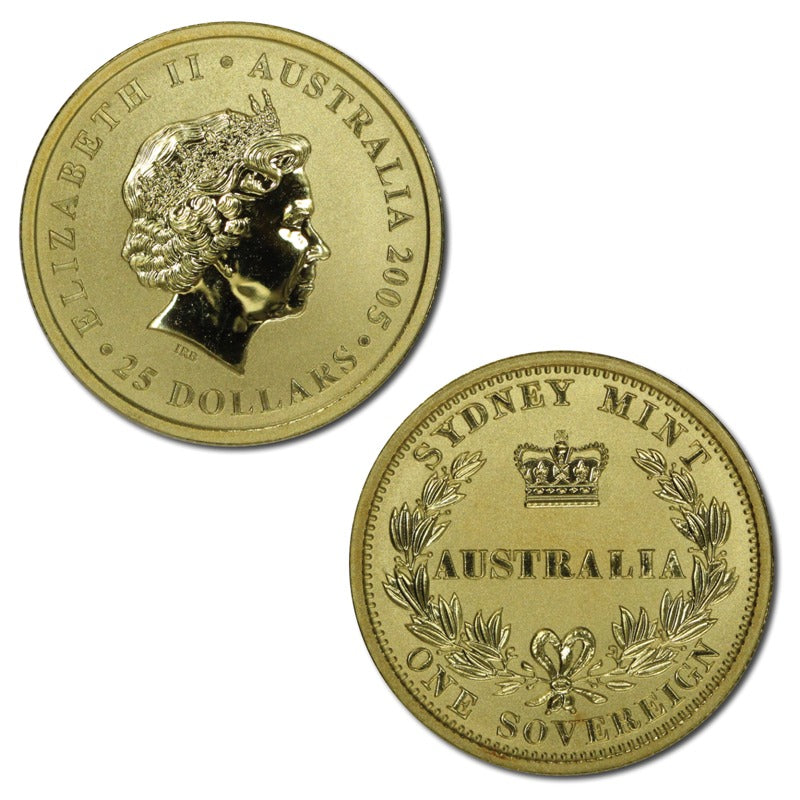 $25 2005 Sydney Mint 150th Anniversary Sovereign UNC