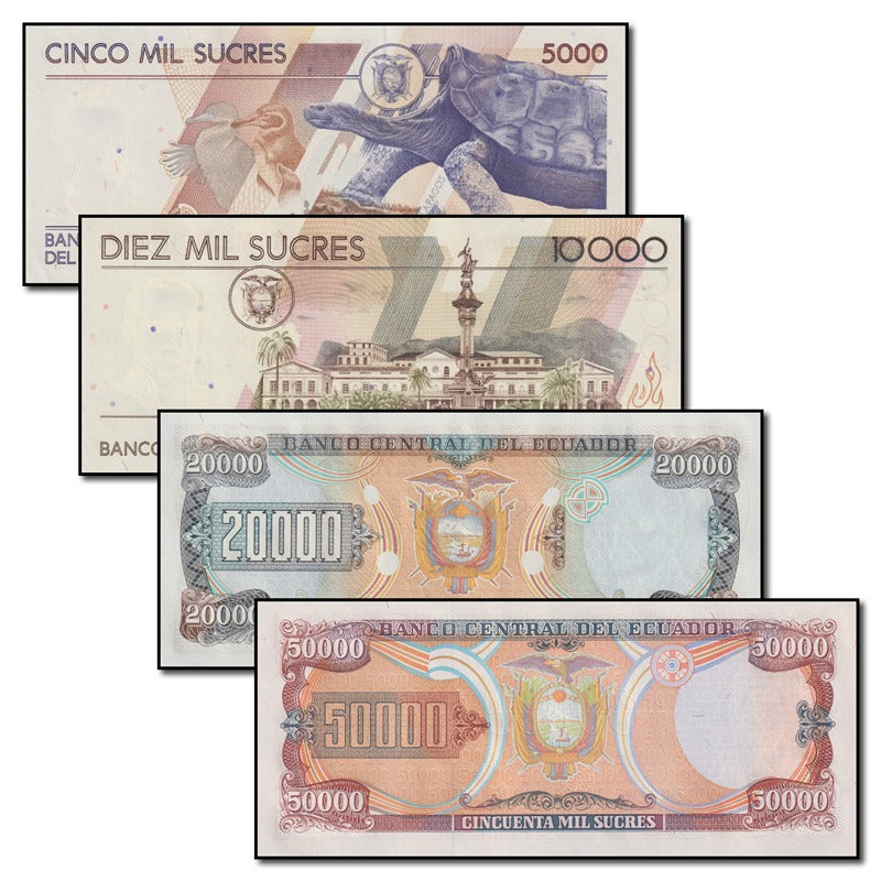 ECUADOR 20000 SUCRES 12-7-1999, UNC, 2 PCS PAIR, CONSECUTIVE - Foto 9