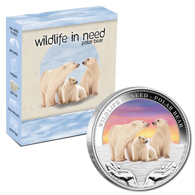 2012 Wildlife in Need - Polar Bear 1oz Silver Proof