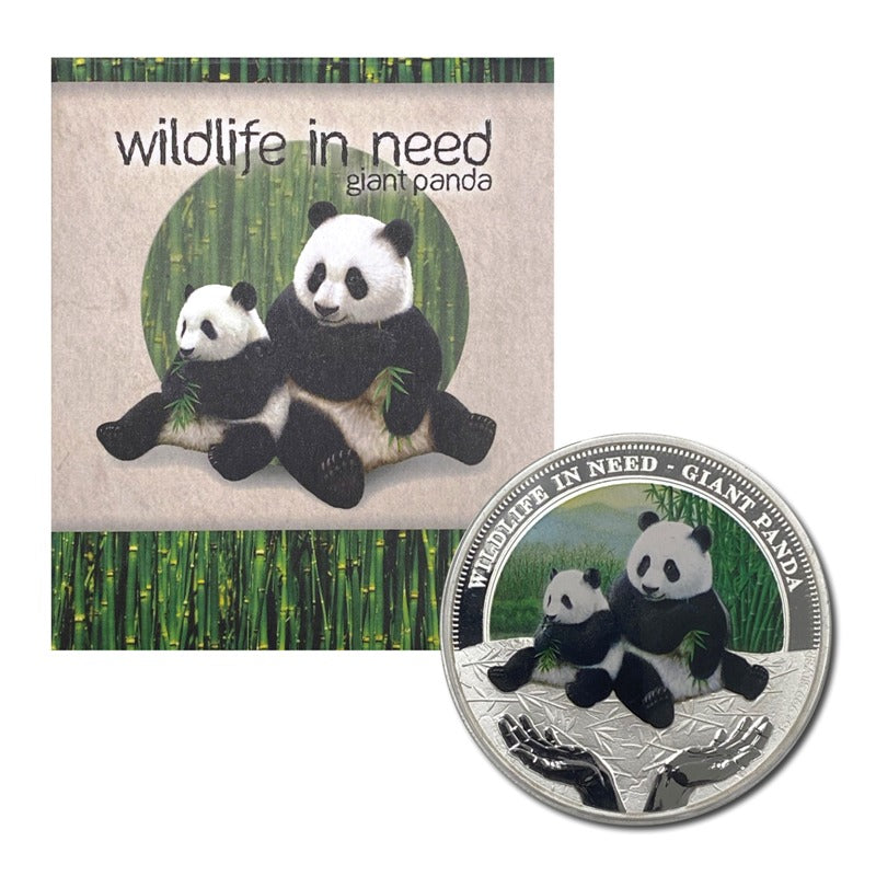 2011 Wildlife in Need Giant Panda 1oz Silver Proof