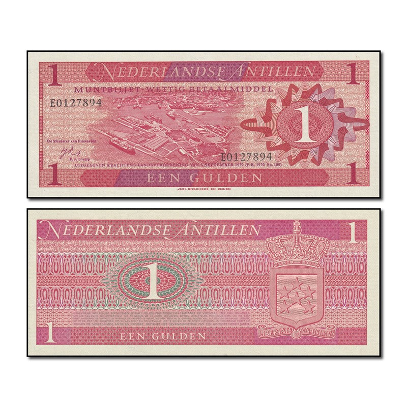 Netherlands Antillies 1970 1 Gulden P.20