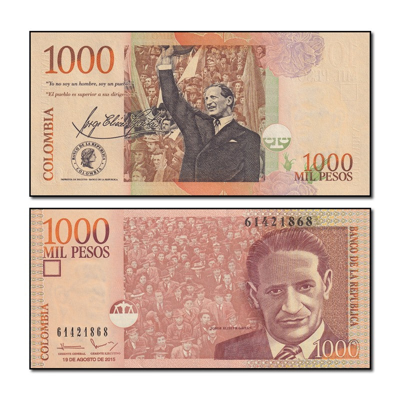 Colombia 2015 1000 Pesos P.456t CFU