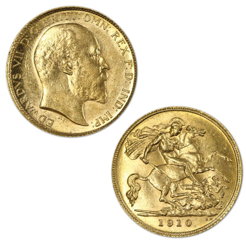 1910 Sydney Gold Half Sovereign Lustrous UNC