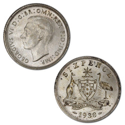 Australia 1938 Sixpence