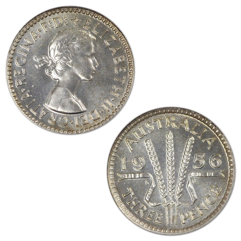 Australia 1956 Melbourne Mint Proof Threepence