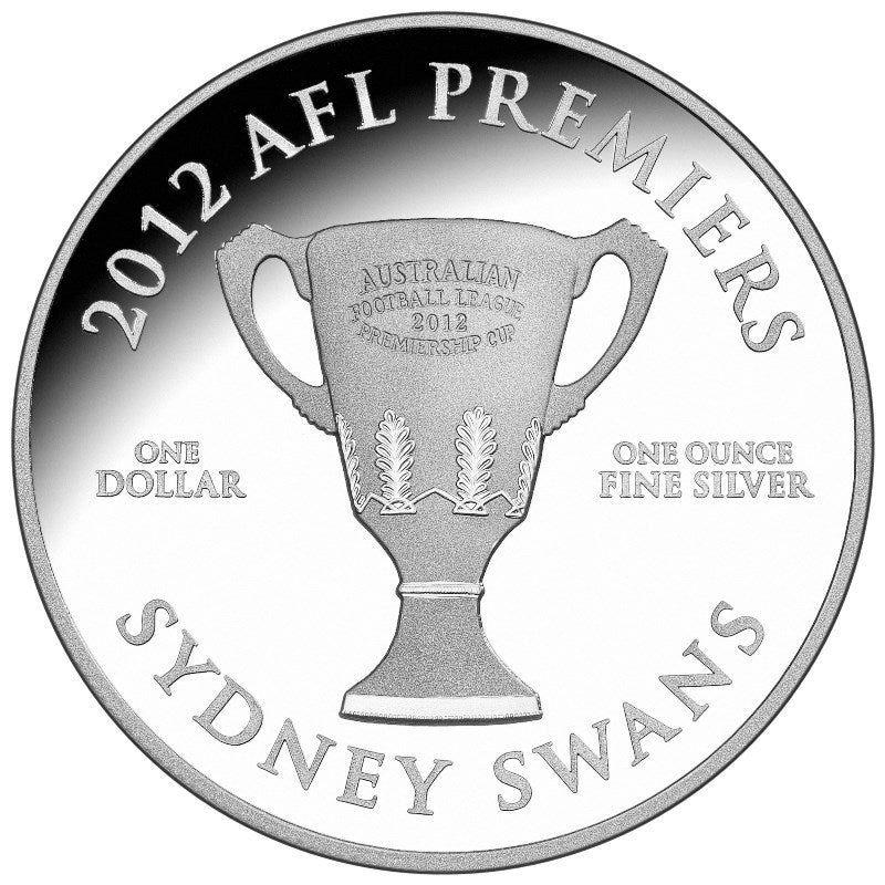 $1 2012 AFL Premiership 1oz Silver Proof