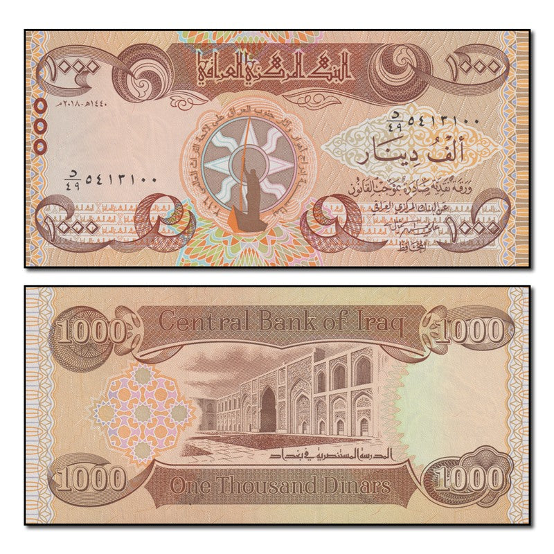 Iraq 2018 1000 Dinars P.104 CFU