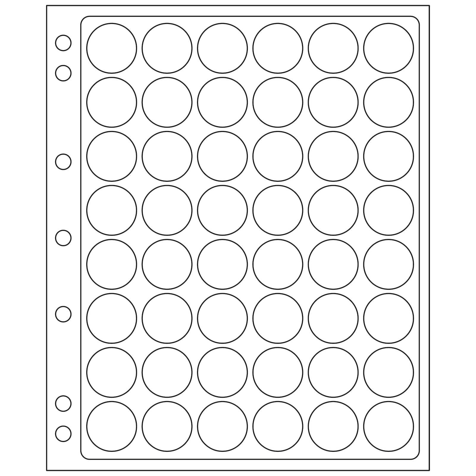 Lighthouse - ENCAP Plastic Sheets for 48 Coin Capsules 21-23mm (Pk2)