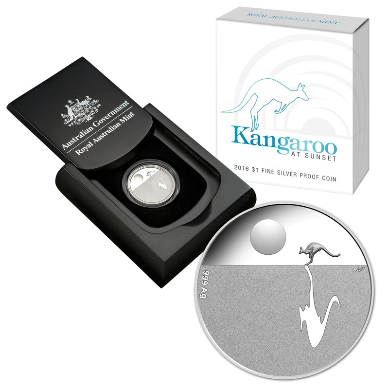 $1 2016 Sunset Kangaroo Silver Proof