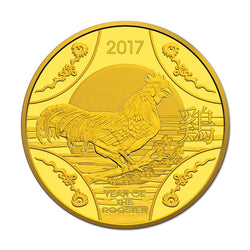 $10 2017 Year of the Rooster 1/10oz Gold Proof