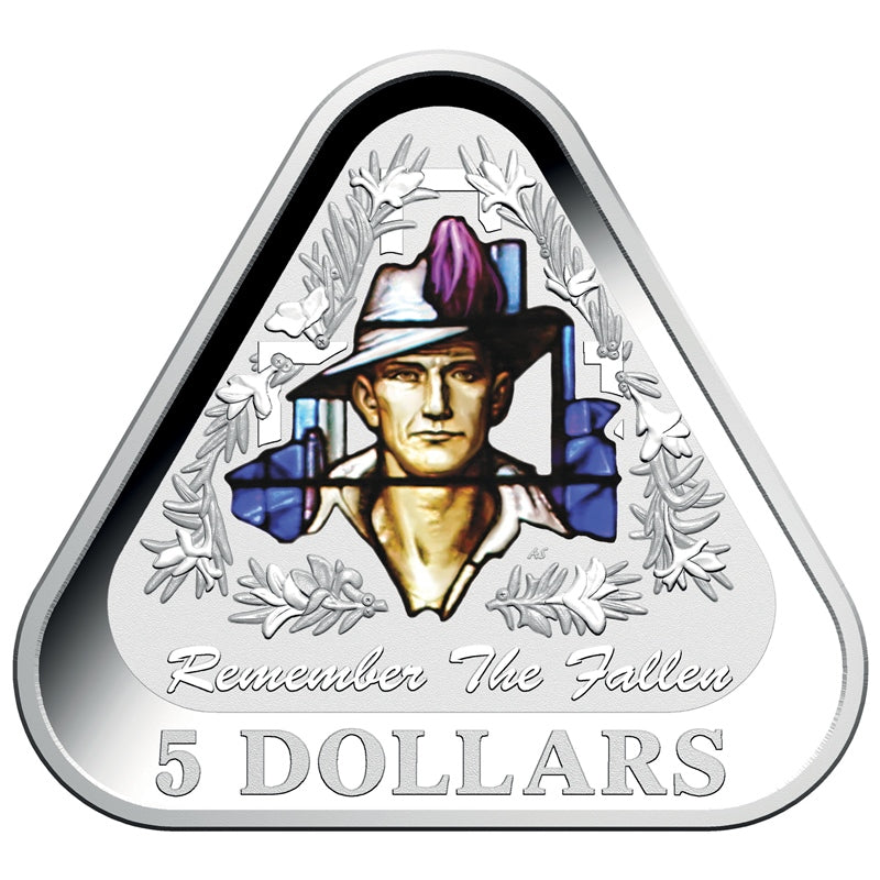 $5 2016 Remember the Fallen Triangle Silver Proof