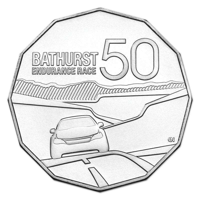 50c 2013 Bathurst Endurance Race Carded UNC - Wynyard Coin Centre