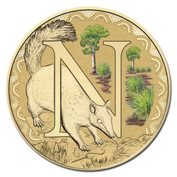 $1 2015 Coloured 'N' Alphabet Al-Bronze Coin