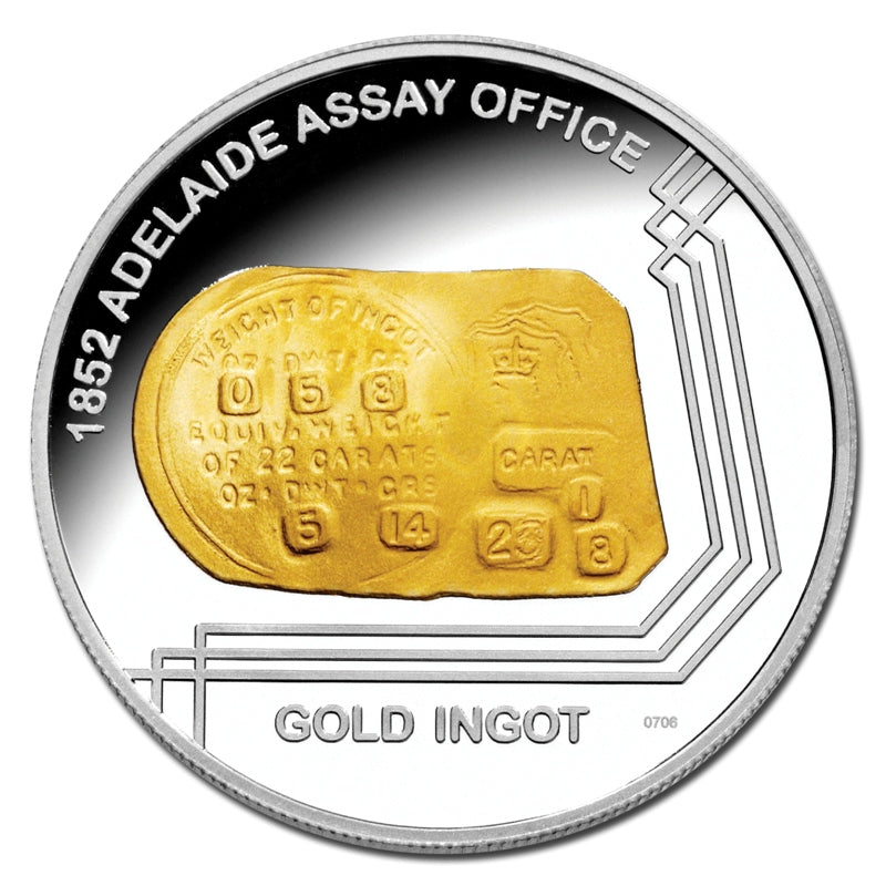 $1 Subscription 2009 Adelaide Assay Office Gold Plated Silver Proof