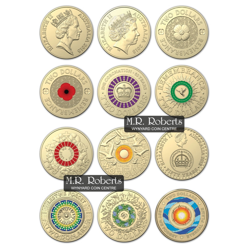 $2 2018 30th Anniversary Two Dollar Coin 12 Coin Collection