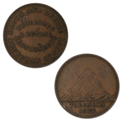 New Zealand 1866 Brown & Duthie Penny Token A.50