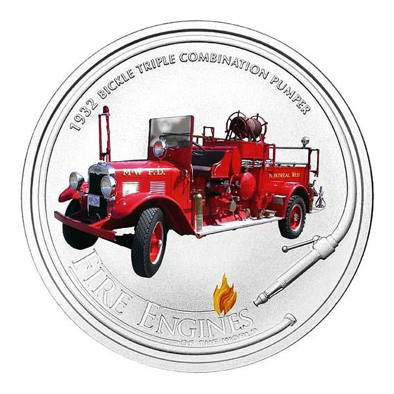 2005 Fire Engines of the World - Bickle Chieftain 1oz Silver