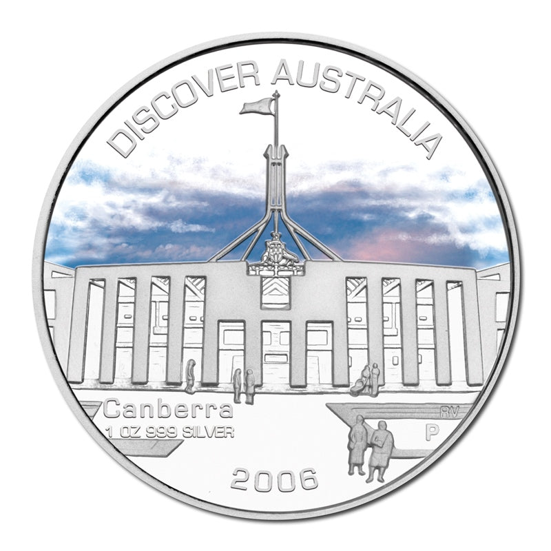 2006 Discover Australia - Canberra 1oz Silver Proof