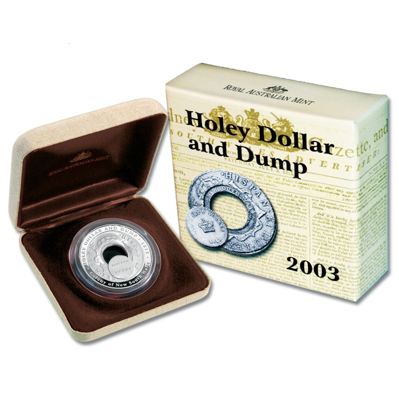 $1 Subscription 2003 Holey Dollar Silver Proof