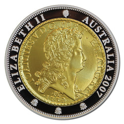 $1 Subscription 2007 Portuguese Johanna Gold Plated Silver Proof