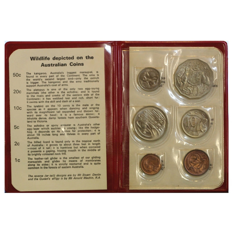 1972 Mint Set Red Wallet - Wynyard Coin Centre – M.R.Roberts
