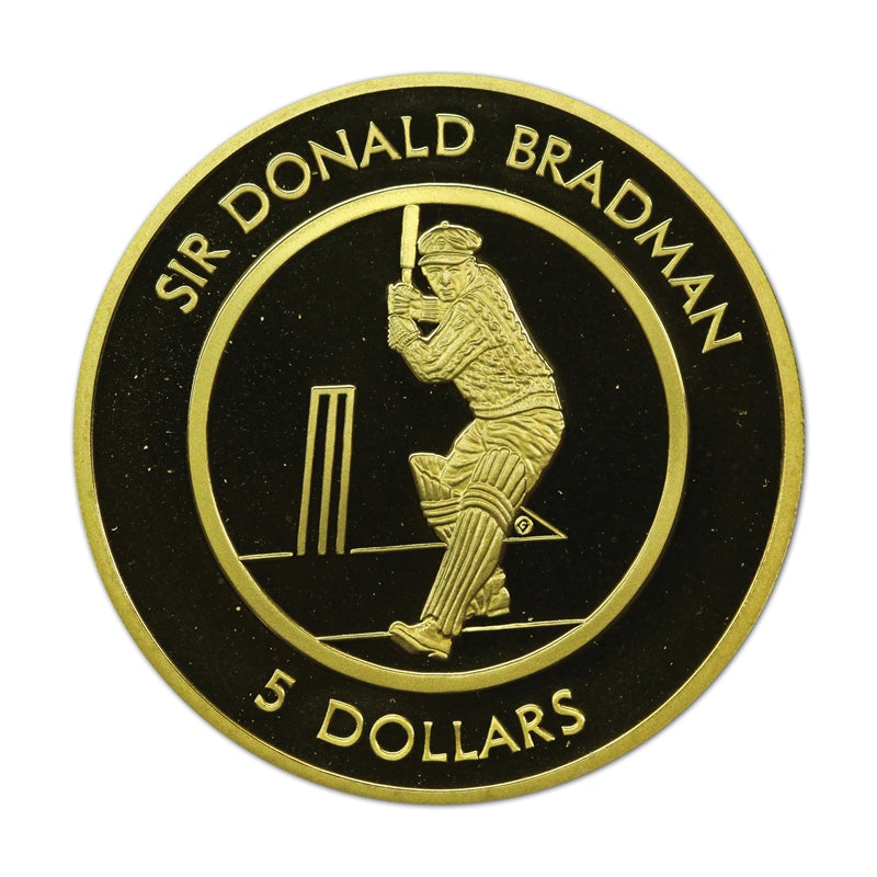 $5 1996 Don Bradman Al/Bronze Proof