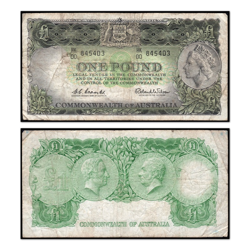 (1961) One Pound Coombs/Wilson Emerald Green R.34b VG