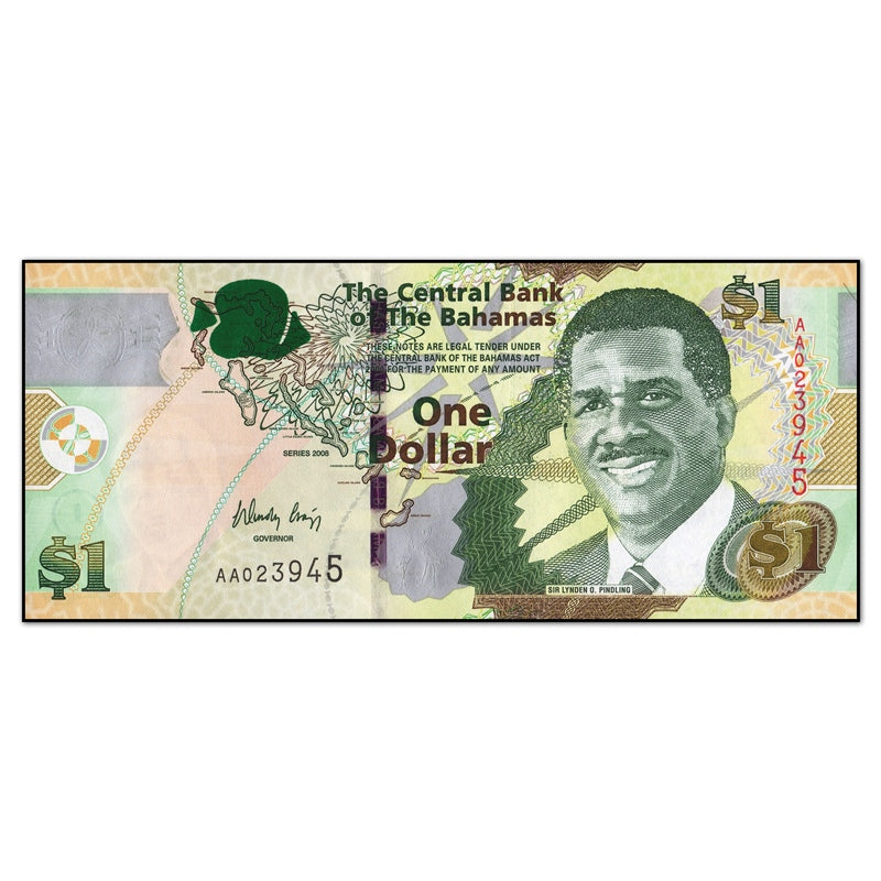 Bahamas 2008 1 Dollar P.71 CFU