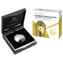 $5 2015 ICC World Cup Domed Shaped Silver Proof