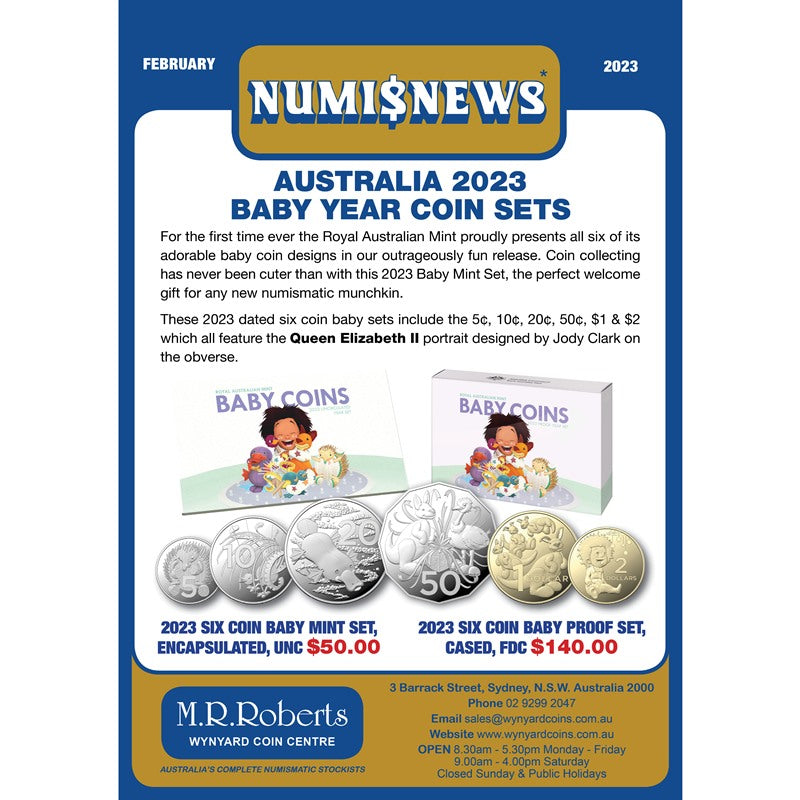 NUMI$NEWS - February 2023 – M.R.Roberts - Wynyard Coin Centre
