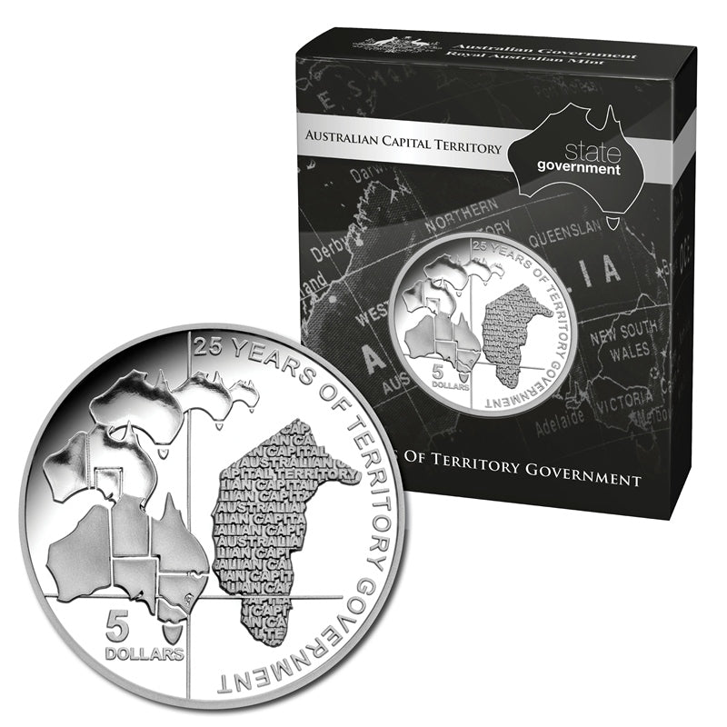 $5 2014 ACT Government 125th Silver Proof