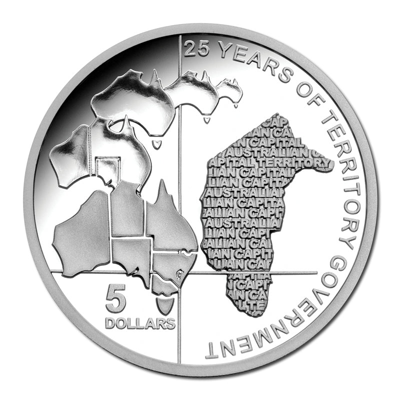 $5 2014 ACT Government 125th Silver Proof