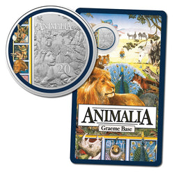 20c 2021 Animalia Coloured UNC