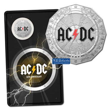 50c 2023 50th Anniversary of AC/DC Coloured UNC