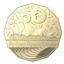 50c 2023 Sydney Opera House 50th Anniversary - Al/Bronze UNC