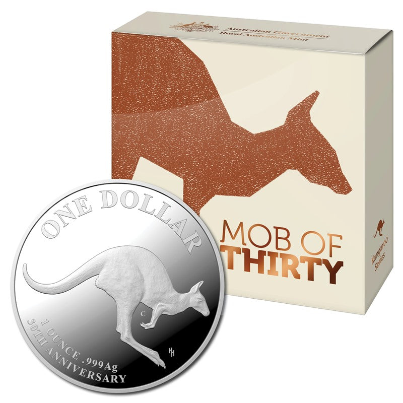 $1 2023 Kangaroo Series - Mob of Thirty Silver Proof
