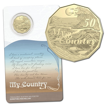 50c 2025 Dorothea Mackellar - Treasured Australian Poetry 3 Coin Set