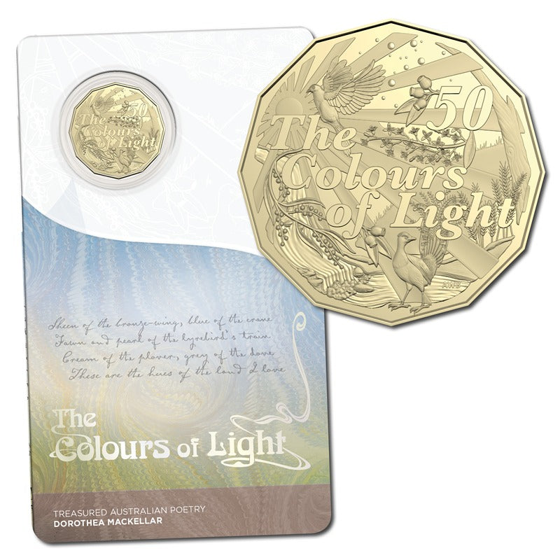50c 2025 Dorothea Mackellar - The Colours of Light UNC