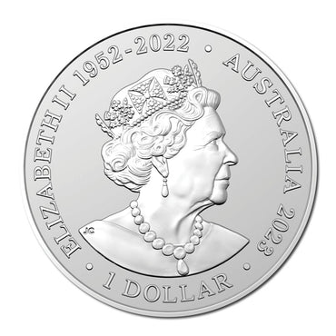 $1 2023 Australia Zoo - Southern White Rhinoceros 1oz Silver UNC